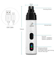 Rechargeable USB Charging Pet Dog Nail Grinders