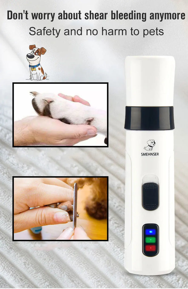 Rechargeable USB Charging Pet Dog Nail Grinders