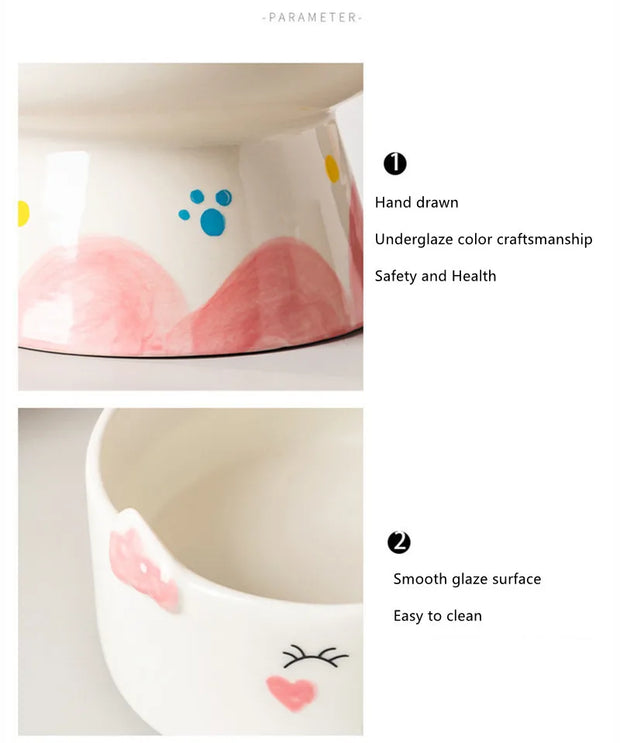 Cat Bowl Ceramic