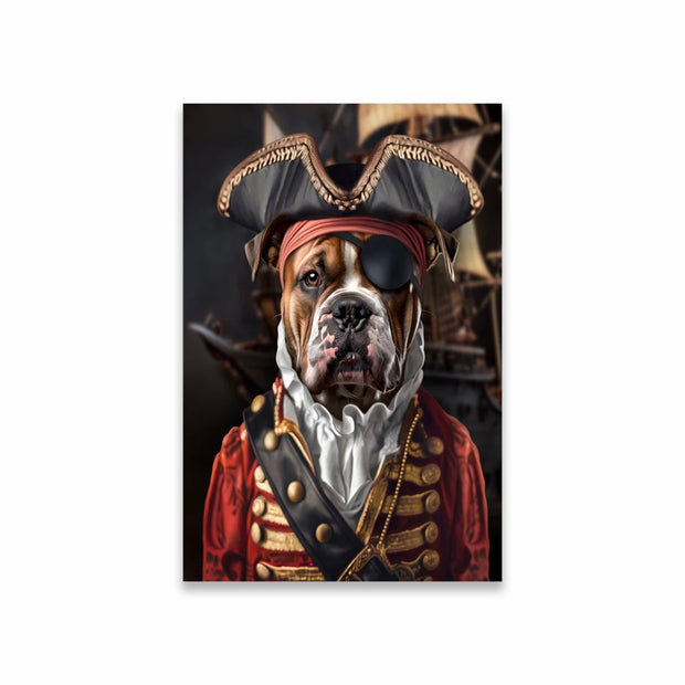 Custom Pirate Dog Portrait