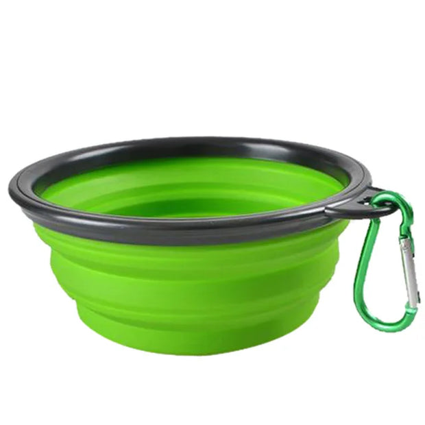 Collapsible Pet Silicone Dog Food Water