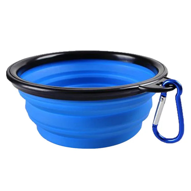 Collapsible Pet Silicone Dog Food Water