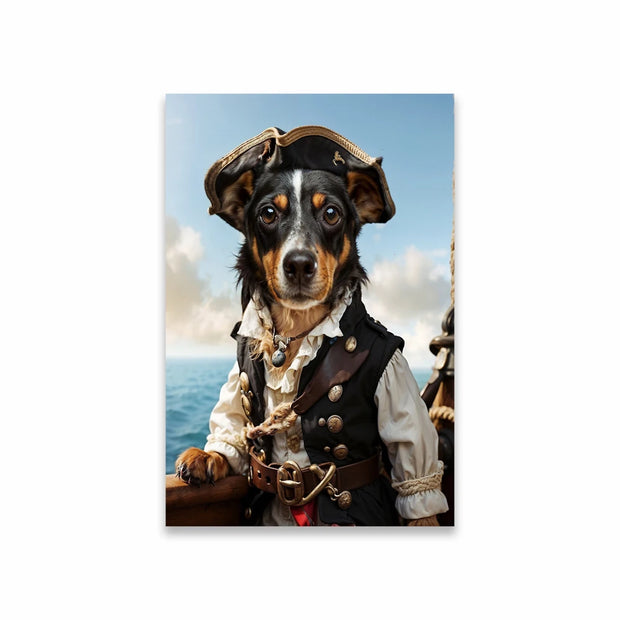 Custom Pirate Dog Portrait