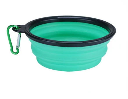 Collapsible Pet Silicone Dog Food Water