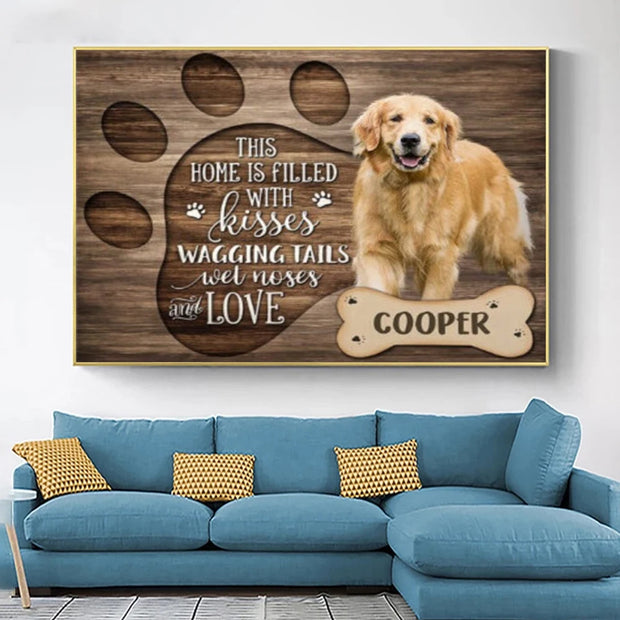 Personalized pet portrait Wall Art