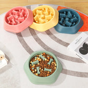 Bowl Pet Slower Food Feeding Dishes