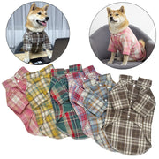 Classic Plaid Puppy Dog T Shirt