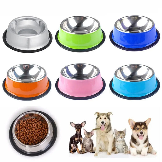 Anti-Slip Stainless Steel Feeding Bowl