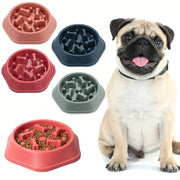 Bowl Pet Slower Food Feeding Dishes