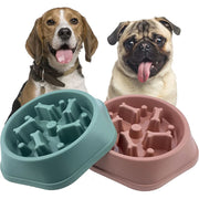 Bowl Pet Slower Food Feeding Dishes